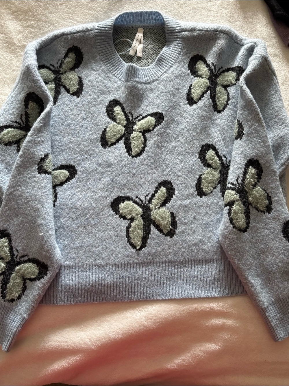 Blue Dreamer Butterfly Sweater